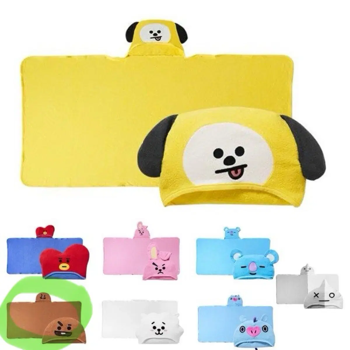 방탄소년단 방탄 BTS BT21 슈키 후드 타월